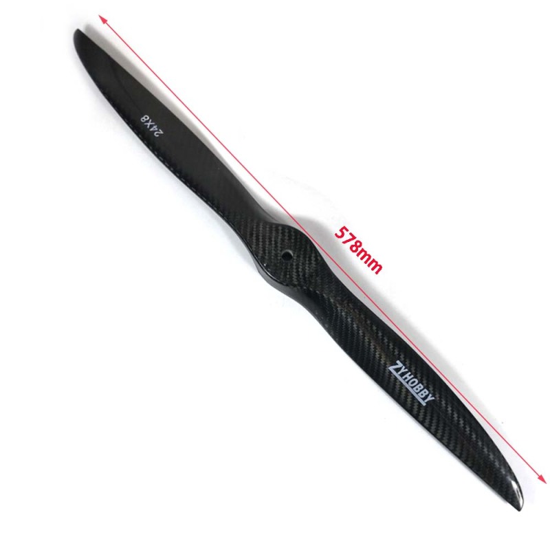 24 x 8 inch  ZYHOBBY Carbon Fiber Propeller for Gas Engine  - US Stock