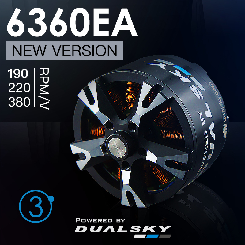 DUALSKY XM6360EA Version 3 RC Model Burshless Motor 380/220/190kv