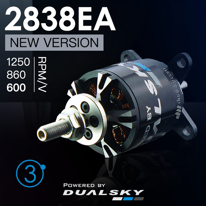 DUALSKY XM2838EA Version 3 RC Model Burshless Motor 1250/860/600kv