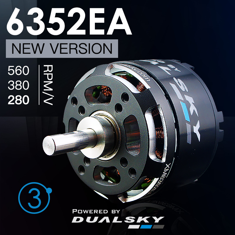 DUALSKY XM6352EA Version 3 RC Model Burshless Motor 560/380/280kv