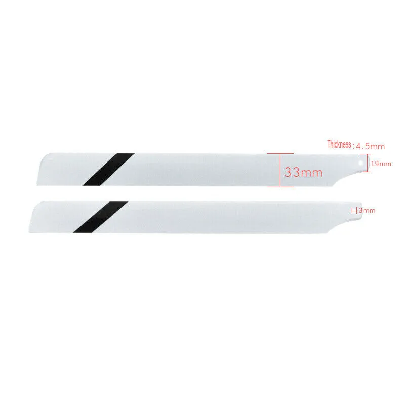 325mm 360mm Glasssy Carbon Fiber Main Blades for RC Helicopter