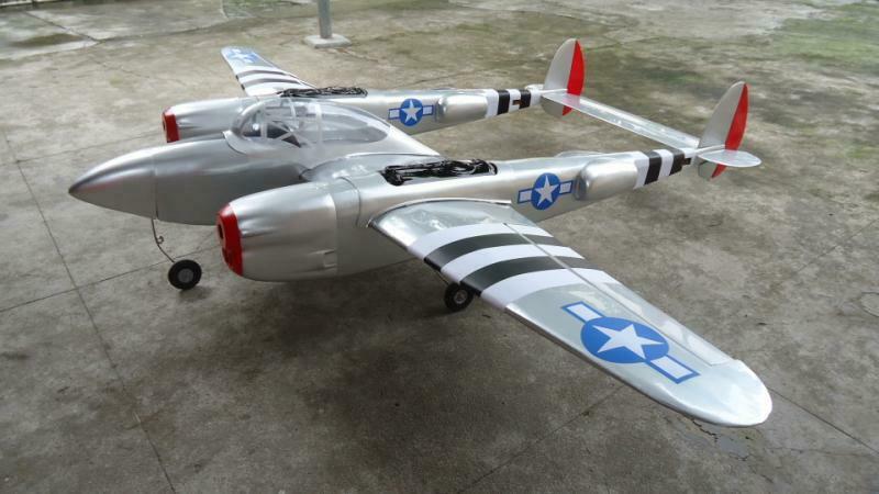 P-38 Lightning 90inch/2300mm Twin Engines ARF