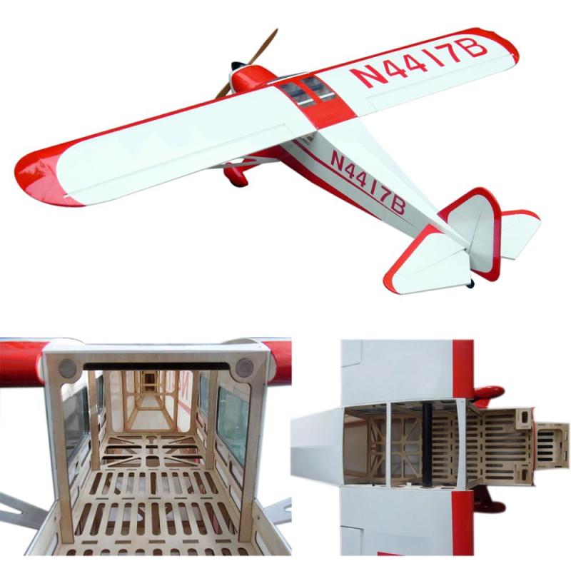 Electric Airplane 6CH 87.4in/2222mm Wooden Fixed Wing