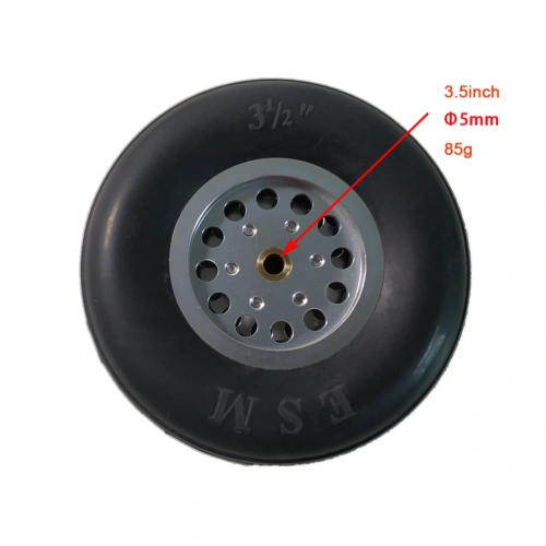 1Pair Durable Rubber Wheels for RC Plane - Size 1.7~6inch to Pick