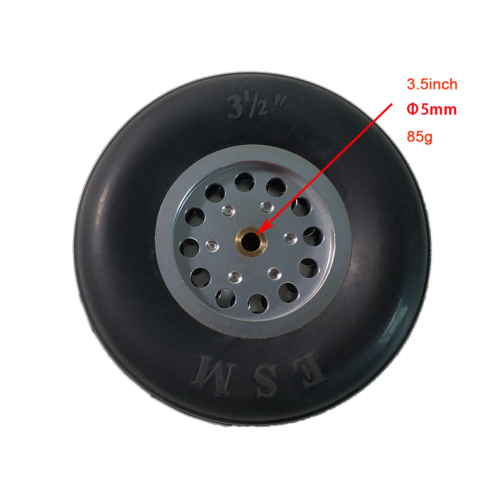 1Pair Durable Rubber Wheels for RC Plane - Size 1.7~6inch to Pick