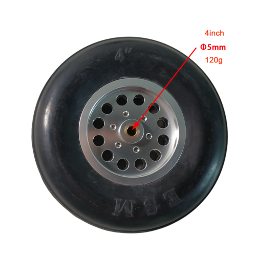 1Pair Durable Rubber Wheels for RC Plane - Size 1.7~6inch to Pick