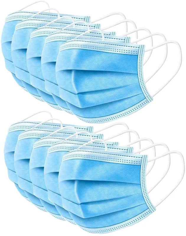 3 Layer Disposable Medical Masks Face Mask Breathable Mouth Cover Muffle for Dust / Virus Protection Medical Mask