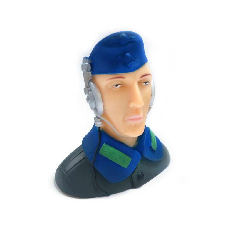 1/6 Scale Pilots Figures with Headset L68*W41*H70mm