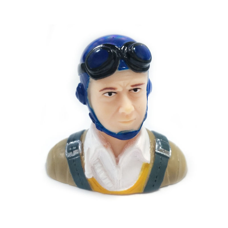 1/9 Scale Pilots Figure Blue Hat L40*W23*H39mm