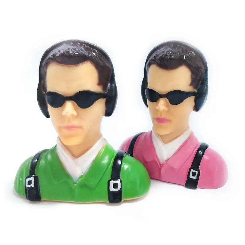1/6 Scale Pilots Figure with Glass L66*W39*H70mm