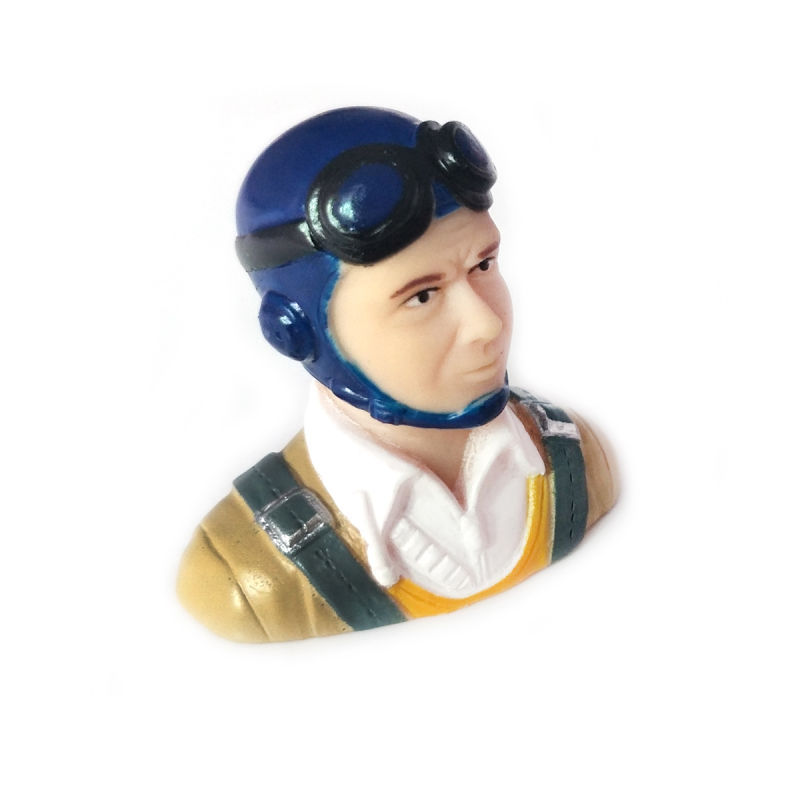 1/9 Scale Pilots Figure Blue Hat L40*W23*H39mm