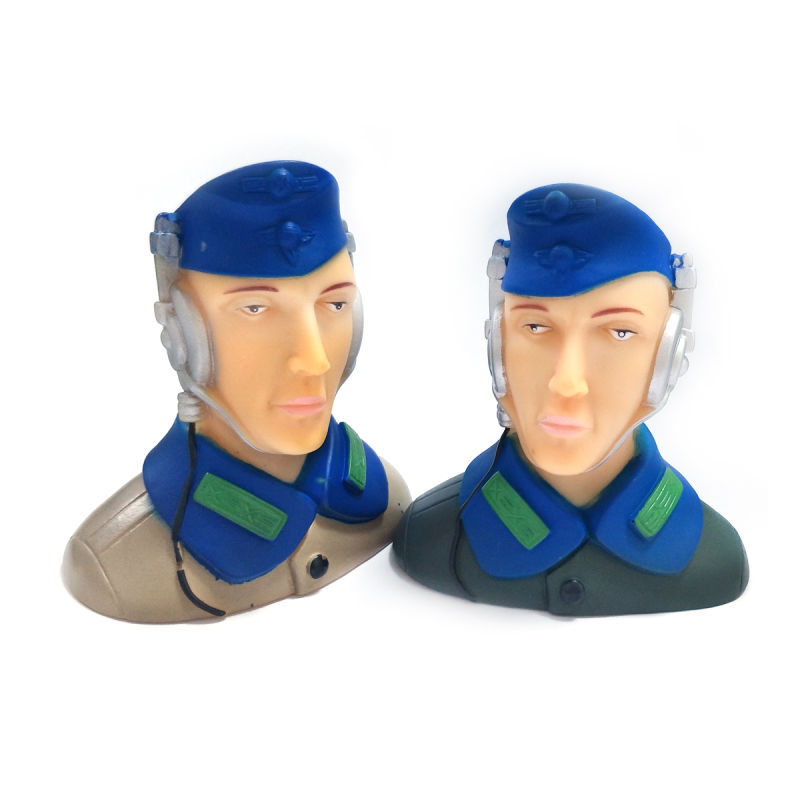 1/6 Scale Pilots Figures with Headset L68*W41*H70mm