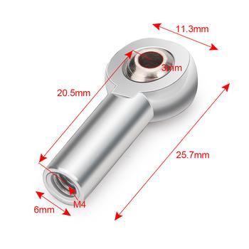 M4 Ball Head Aluminum Link Track Rod End Ball Head Holder Tie Rod End Hole