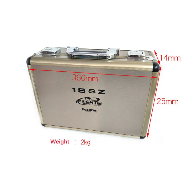 Portable Alu Box/Case for RC Futaba 18MZ 18SZ 14SG 10C 8FG 8J T6K 10J