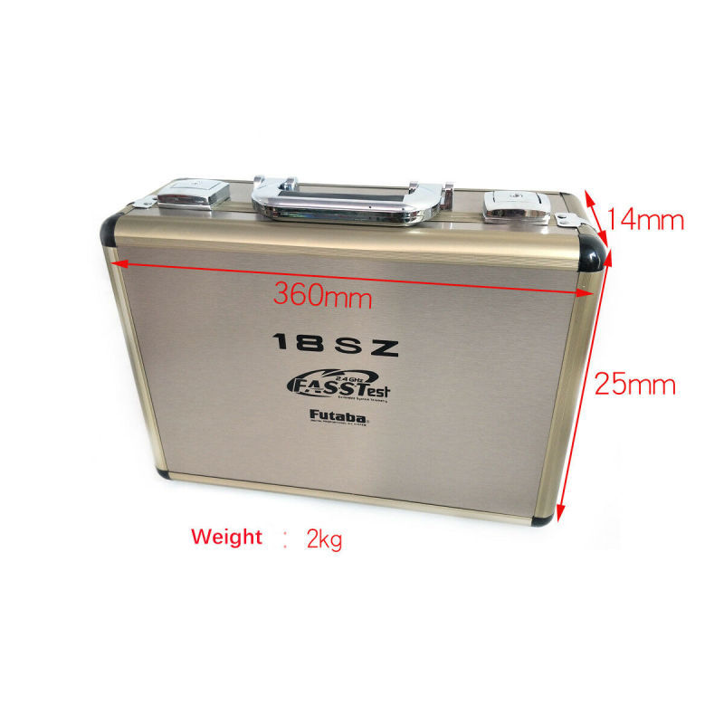 Portable Alu Box/Case for RC Futaba 18MZ 18SZ 14SG 10C 8FG 8J T6K 10J