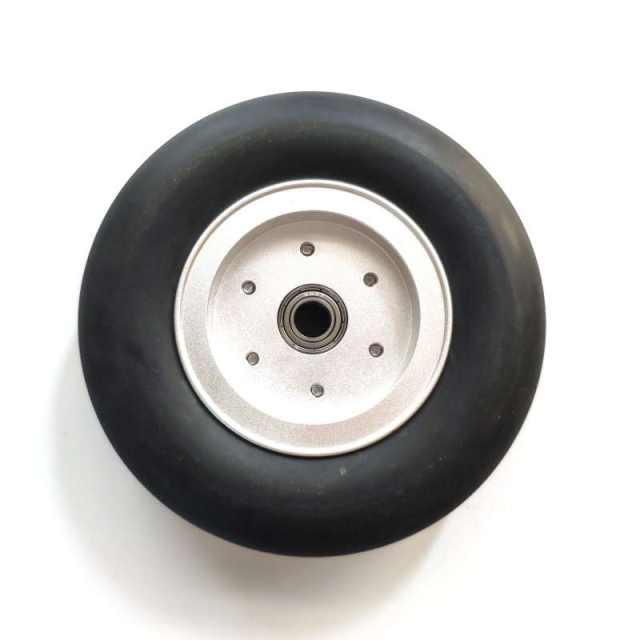 1pcs GeminiModel  2/ 2.5/ 3/ 3.5/ 4inch Rubber Tires Wheel with Aluminum Alloy Hub