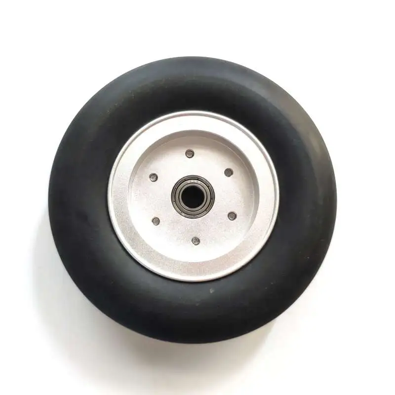 1pcs GeminiModel  2/ 2.5/ 3/ 3.5/ 4inch Rubber Tires Wheel with Aluminum Alloy Hub