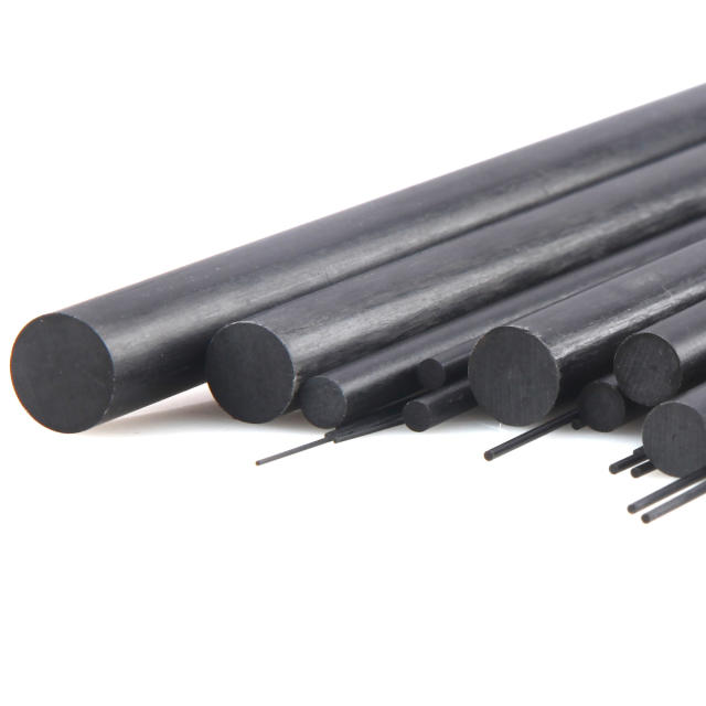 10pcs Carbon Fiber Rods Length 500mm Dia 1mm 2mm 3mm 4mm