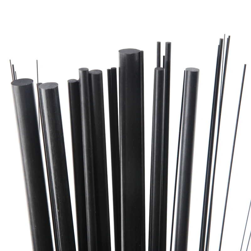 10pcs Carbon Fiber Rods Length 500mm Dia 1mm 2mm 3mm 4mm