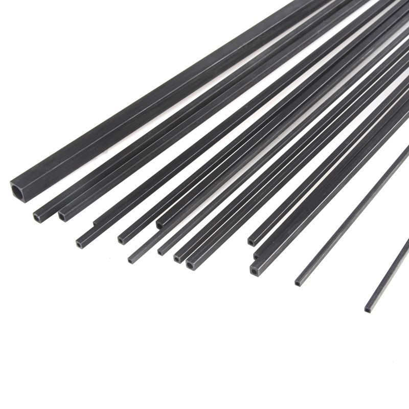 5pcs Length 500mm Square Carbon Fiber Tubes