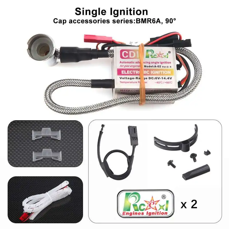 Rcexl Single CM6/ME8/BMR6 Ignition for DLE/DA Engine with Hall Sensor