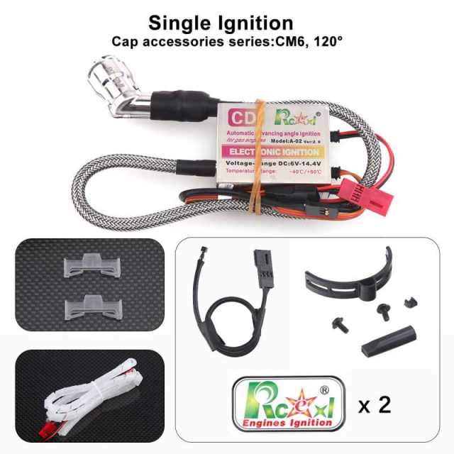 Rcexl Single CM6/ME8/BMR6 Ignition for DLE/DA Engine with Hall Sensor