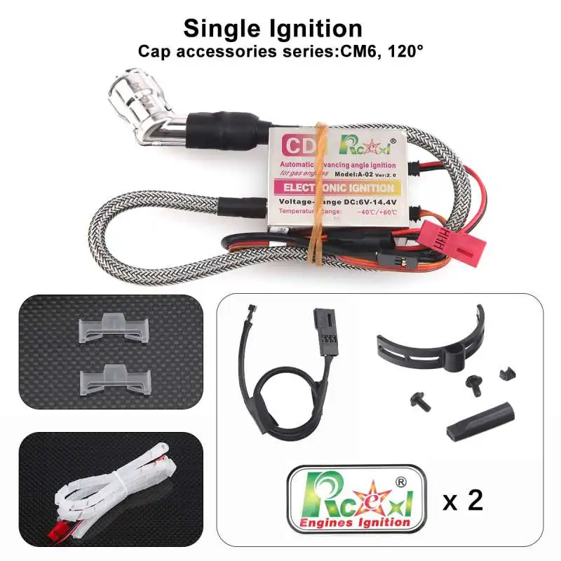 Rcexl Single CM6/ME8/BMR6 Ignition for DLE/DA Engine with Hall Sensor