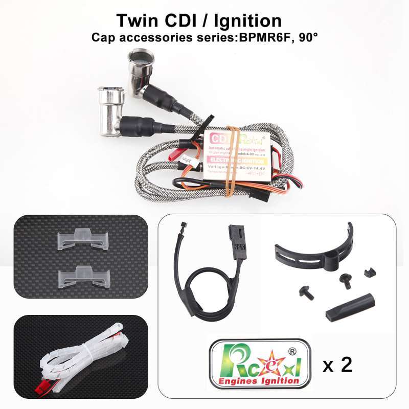 Rcexl  Twin CM6/ME8/BMR6 Ignition for DLE/DA Engine