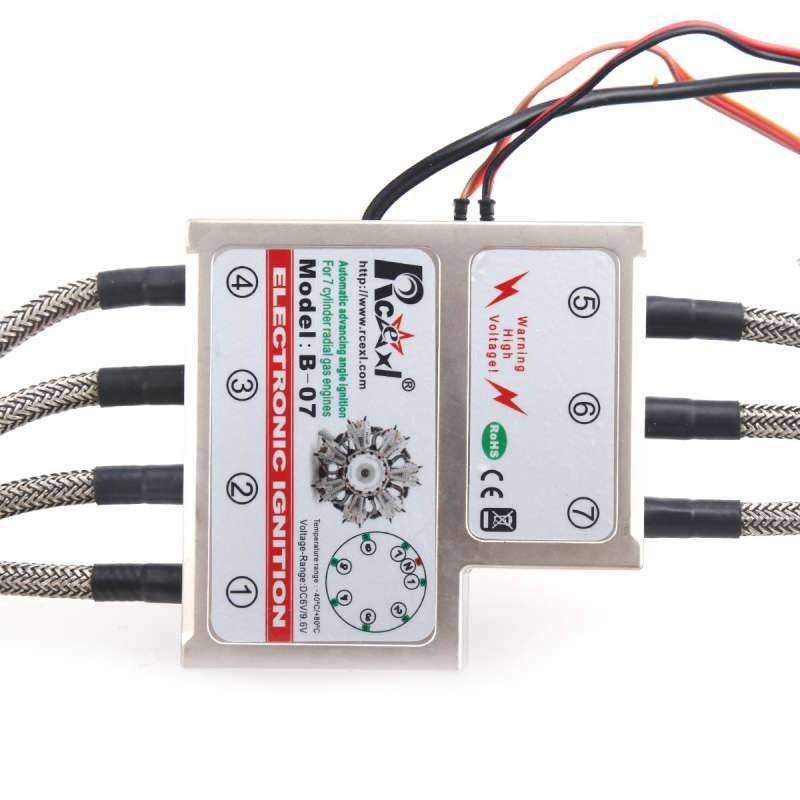 Rcexl 7 Cylinder Radial Engine Ignition CDI for 1/4 32/CM610MM