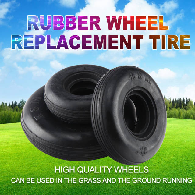 1 Pair 1.75~4.5inch Rubber Wheel Replacement Tire for RC Airplane