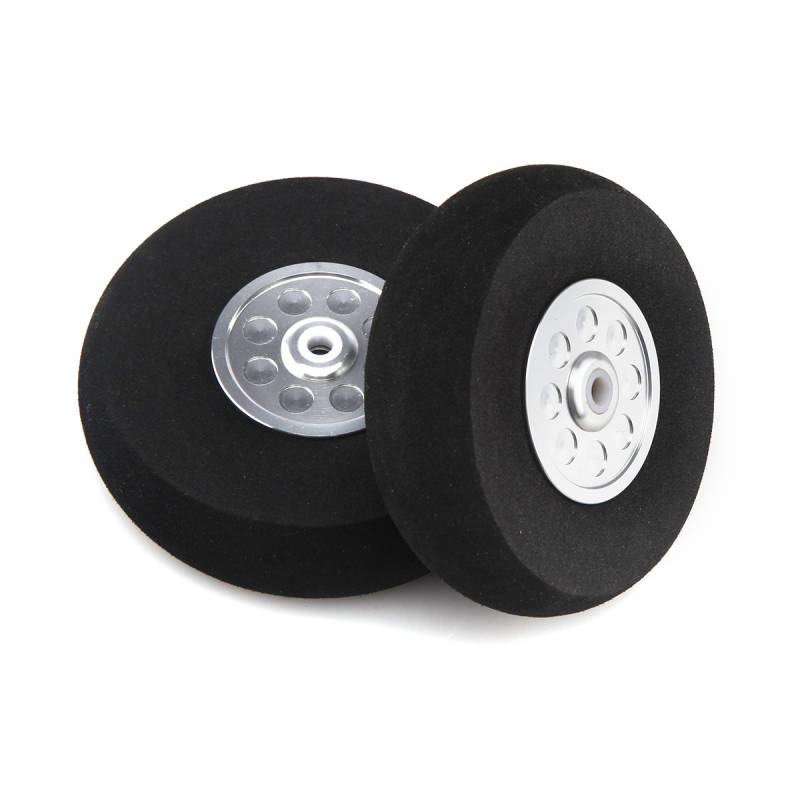 1 pair 3~8inch Durable Hard Sponge Wheel with Alunium Hub