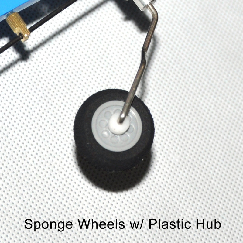 1 Pair Super Light Sponge Wheels with Nylon Hub -ZYHOBBY