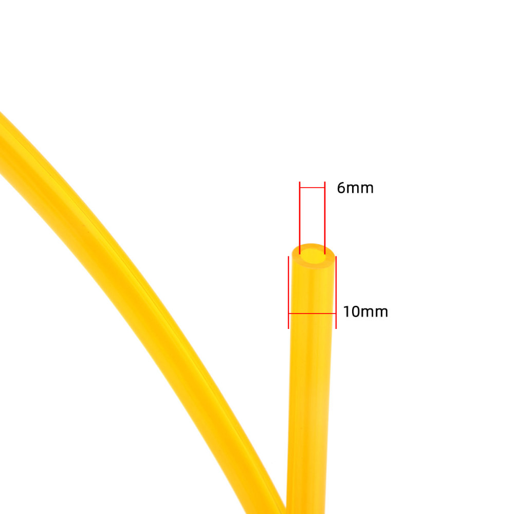 3.3 Feet (1 meter ) D10*d6mm-Yellow Color Fuel Pipe Fuel Line Hose For Gas Engine