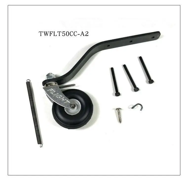 Carbon Fiber Tail Wheel w/ 1.5inch PU Wheel For RC 50-60CC Airplane us stock