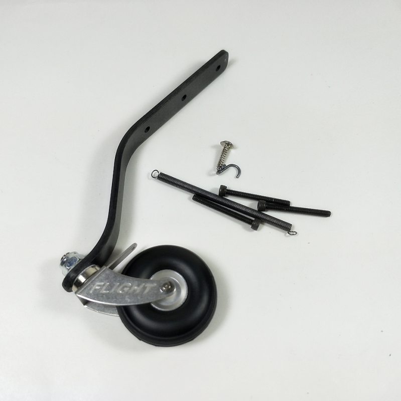 Carbon Fiber Tail Wheel w/ 1.5inch PU Wheel For RC 50-60CC Airplane us stock