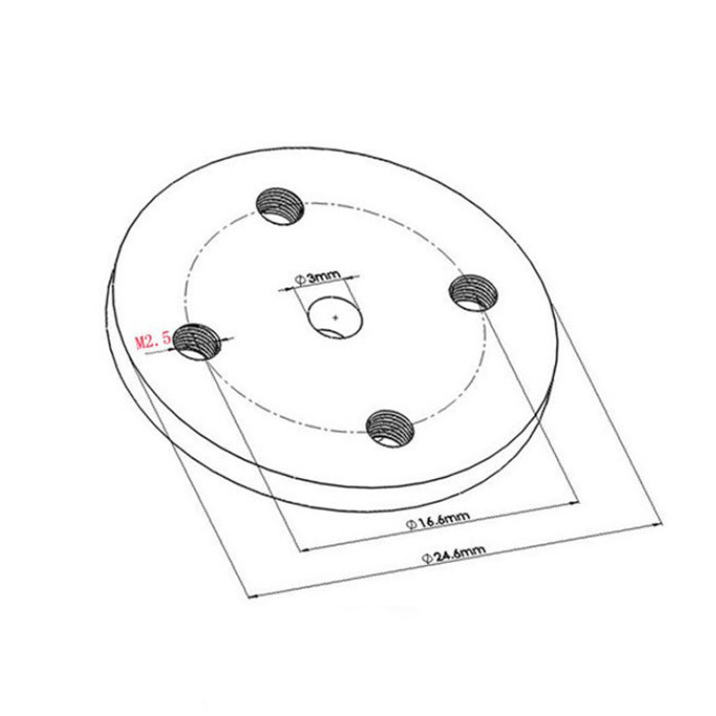 Metal steering Servo Arm CNC aluminum alloy disc 23/24/25T