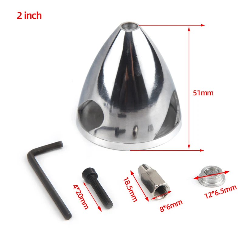 ZYHOBBY 2 inch Aluminum Spinner for 3 Blade Propeller