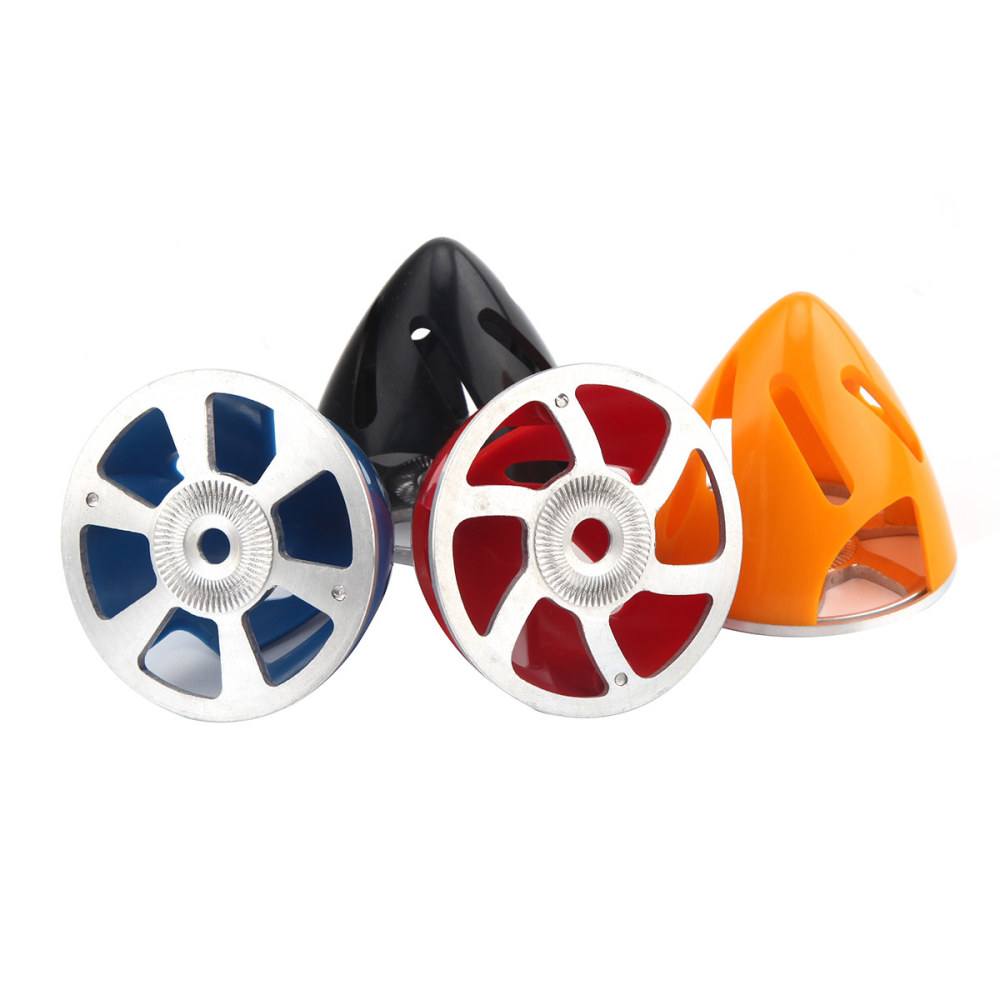 Engraved Plastic Propeller Spinner w/ Aluminum Back Plate [2 to 3.25 inch]