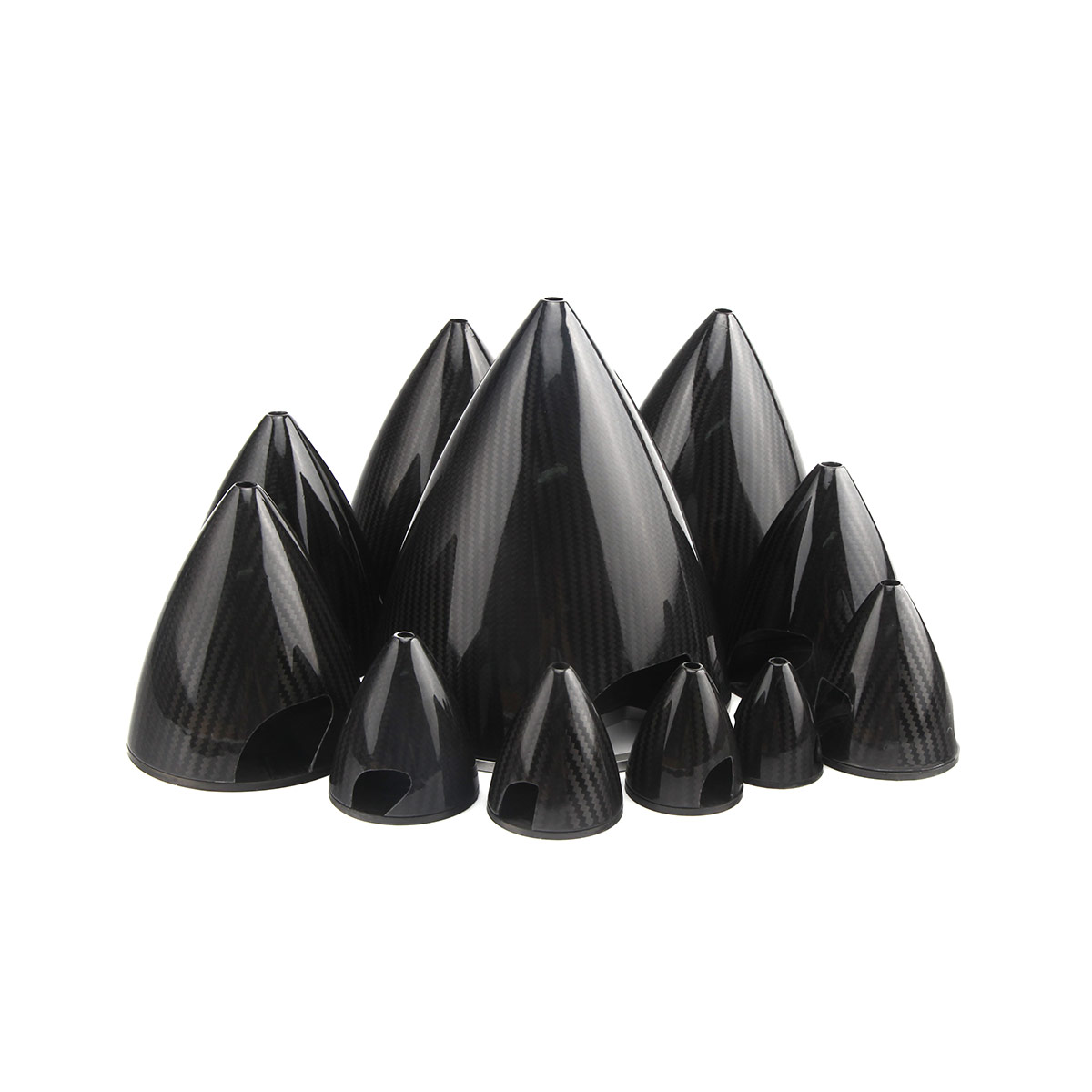 Carbon Fiber Spinner 3K Surface For RC Gas Airplane 2 Blades