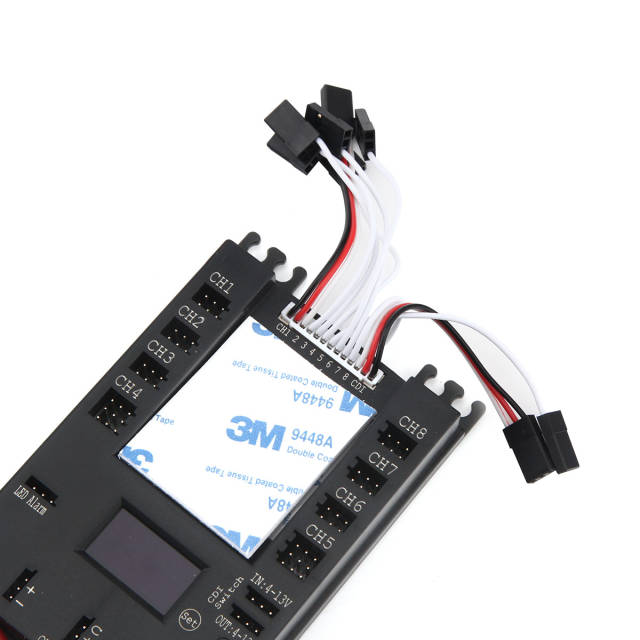 Rccskj E4106 Mini Servo Section Board Power Box with 30A BEC/CDI/OLED