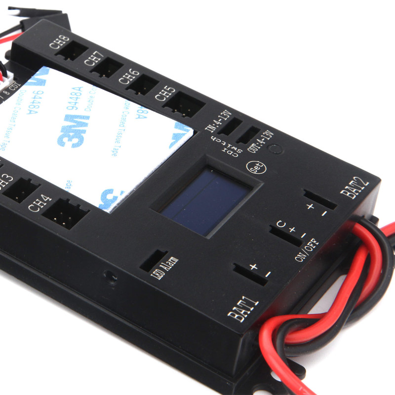Rccskj E4106 Mini Servo Section Board Power Box with 30A BEC/CDI/OLED