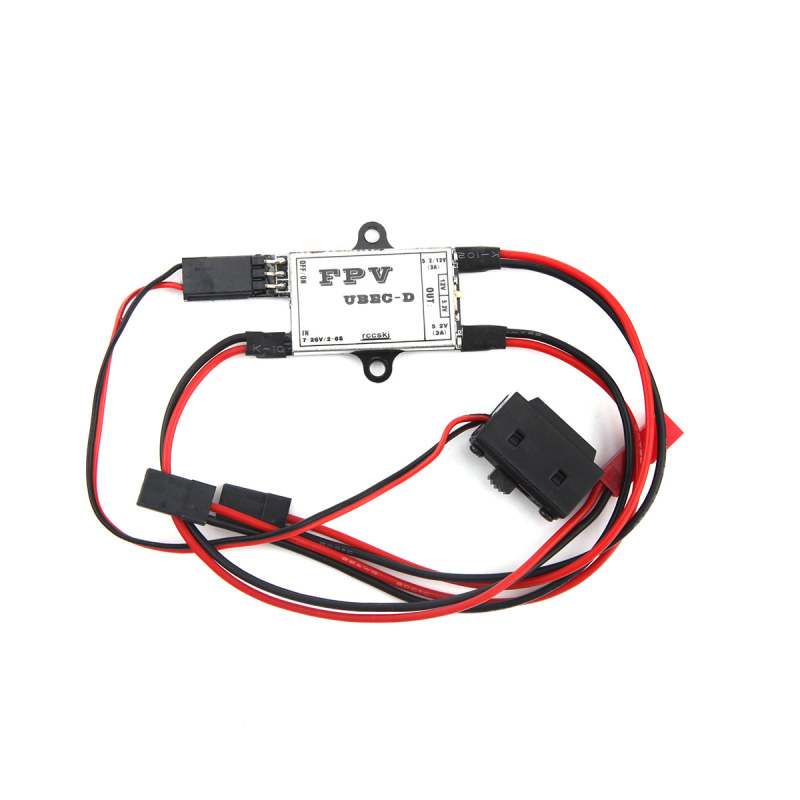 FPV UBEC-D 5.2V/12V 3A BEC Negative Booster Step-down Transformer Power Supply for Transmitting/ Gimbal/ Flight Control