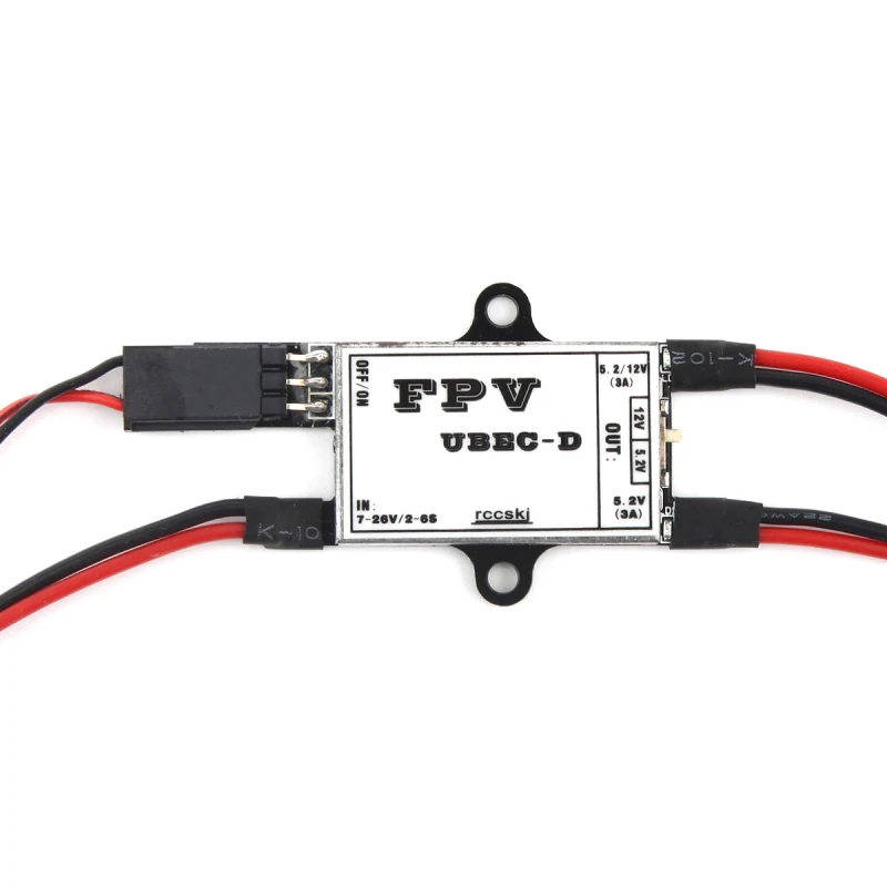 FPV UBEC-D 5.2V/12V 3A BEC Negative Booster Step-down Transformer Power Supply for Transmitting/ Gimbal/ Flight Control