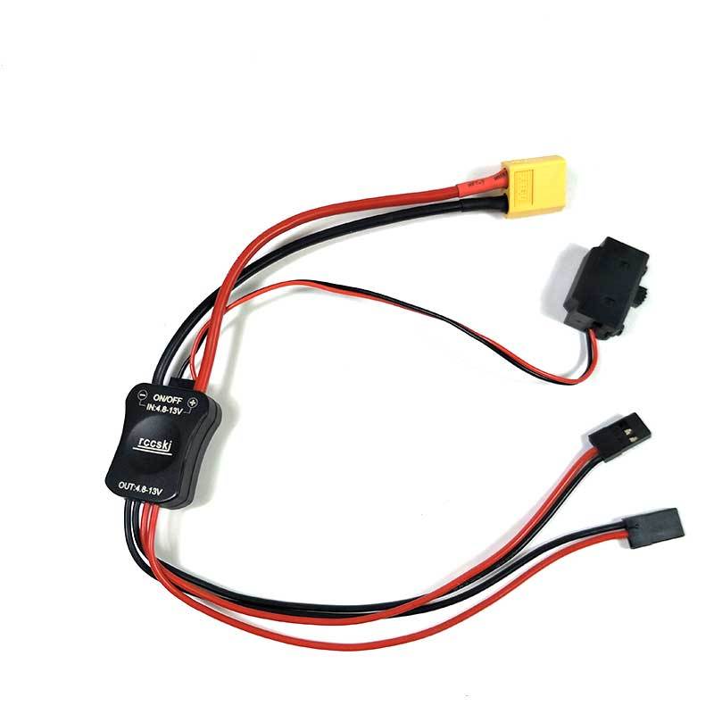 Rccskj 4.8-13V High Current Electronic Switch With LED Indicator Use For High Voltage Servo and Receivers