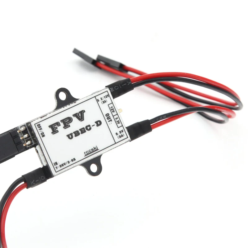 FPV UBEC-D 5.2V/12V 3A BEC Negative Booster Step-down Transformer Power Supply for Transmitting/ Gimbal/ Flight Control