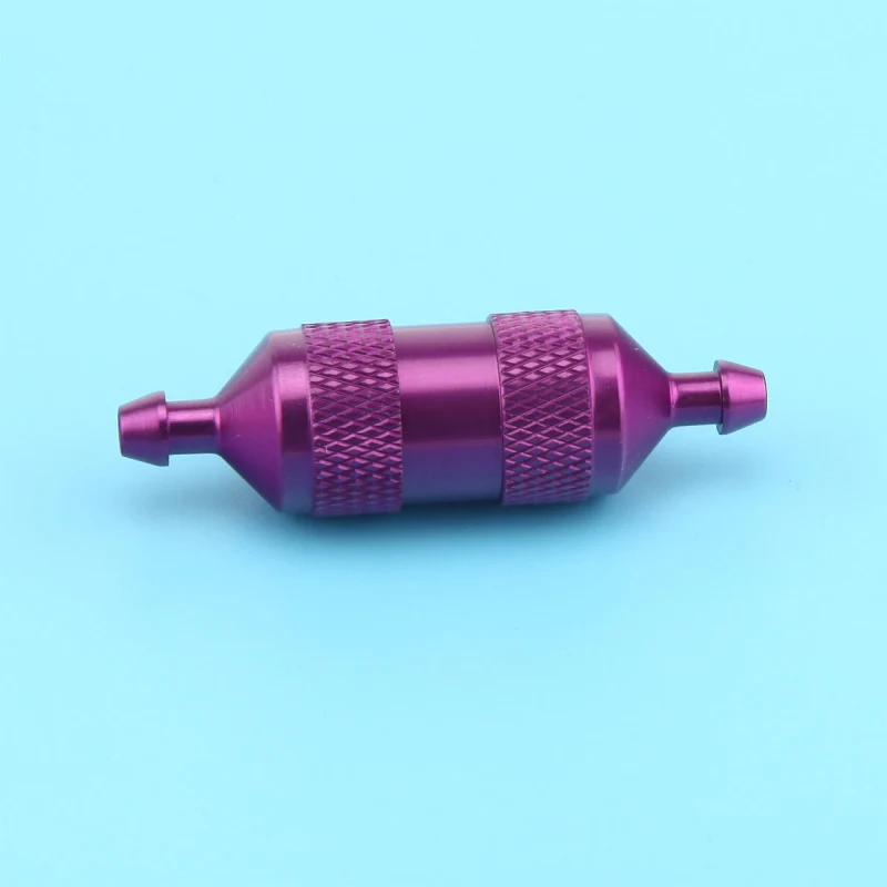 Metal Anodized Aluminum Large Fuel Filter For Gas Glow Smoke Fuels RC Airplane Parts 3 Colors High precision