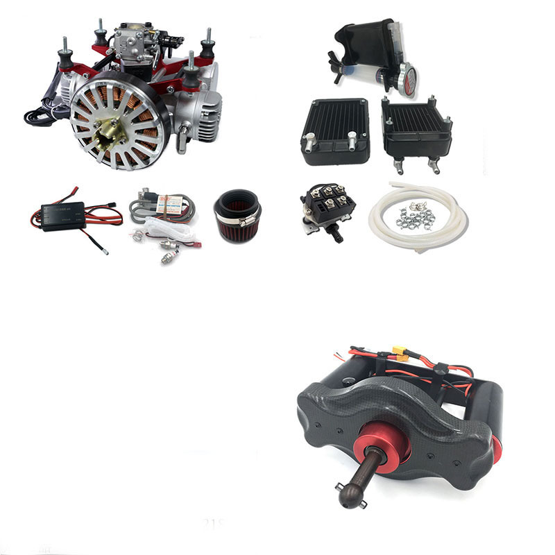 DLE70HD UAV Engine 4.2kw Water-cooled Hybrid Electricity Generator gasoline engine electric kit