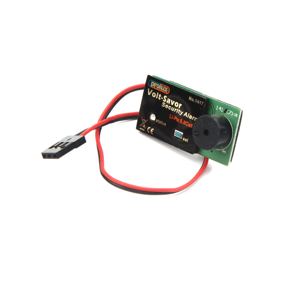 Prolux 1417 Volt-Saver Low Voltage 15-25V 5s 6s Lipo Battery Alarm for RC Airplane