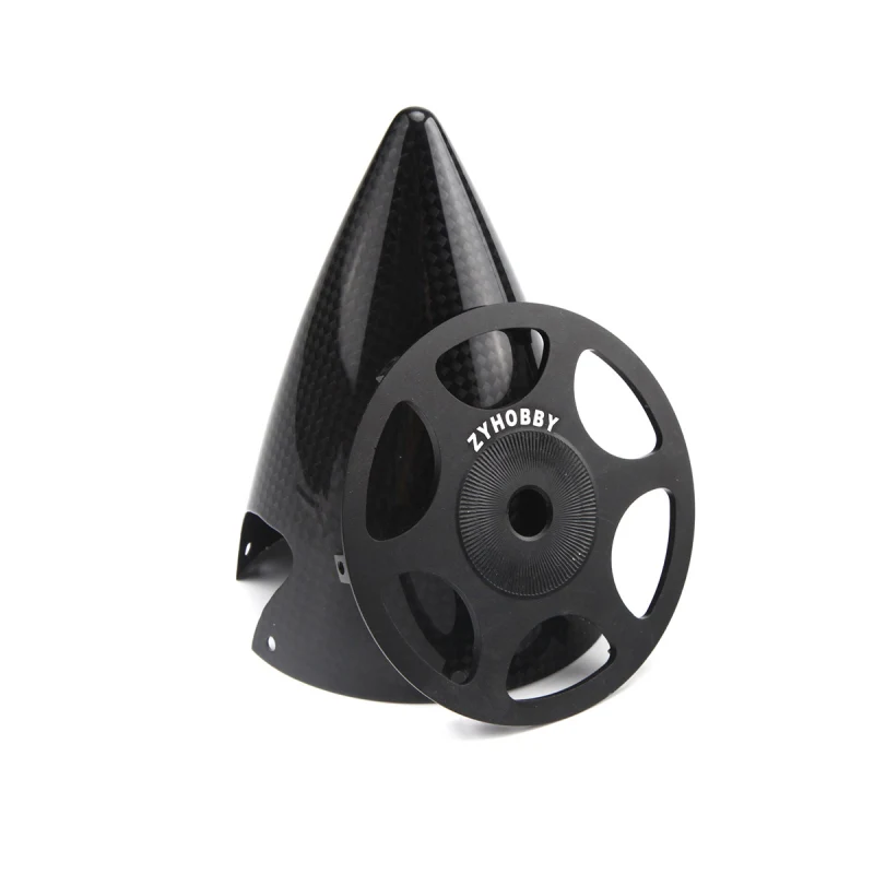 ZYHOBBY 2.75inch 3inch 3.5inch 4inch 5inch Cone Carbon Fiber Spinner Glossy Surface w/ Alu Back Plate