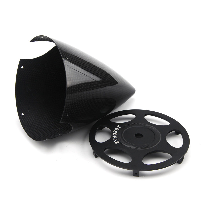 ZYHOBBY 2.75inch 3inch 3.5inch 4inch 5inch Cone Carbon Fiber Spinner Glossy Surface w/ Alu Back Plate